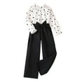 thumbnail image 1 of Tiijoy Big Girl's Clothes Sets Long Sleeve Blouse Straight Pants Suit Casual Outfits, 1 of 8