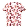 thumbnail image 1 of Tiijoy Big Girls Butterfly Print Short Sleeve T-Shirt Crew Neck Casual T Shirt Tee, 1 of 3