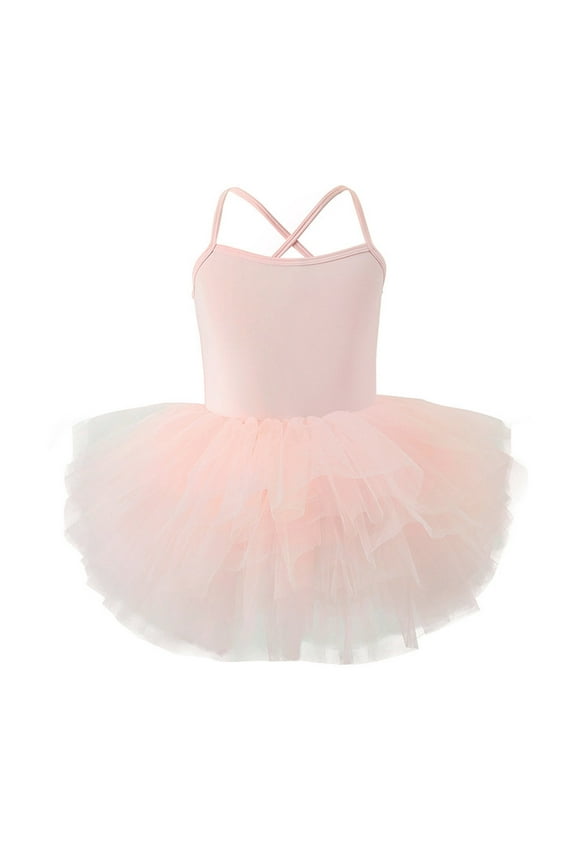 Big Girls Camisole Ballet Dance Dress Kids Tutu Skirted Leotards, Sizes 9-10