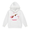 thumbnail image 1 of Tiijoy Big Girls Casual Hoodie White Horse Print Pullover Hooded Sweatshirt, Sizes 12-13, 1 of 3
