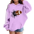 thumbnail image 1 of Tiijoy Big Girls Football Themed Hoodie Sports Casual Hooded Sweatshirt, Sizes 11-12, 1 of 3