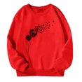 thumbnail image 1 of Tiijoy Big Girls Graphic Sweatshirt Dandelion Print Pullover Sweatshirt, Sizes 11-12, 1 of 3