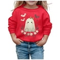 thumbnail image 1 of Tiijoy Big Girls Halloween Sweatshirt Graphic Cute Crew Neck Pullover, Sizes 9-10, 1 of 3