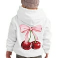 thumbnail image 1 of Tiijoy Big Girls Hoodie Cherry Bow Print Hooded Sweatshirt Graphic Hoody, Sizes 11-12, 1 of 4
