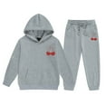 thumbnail image 1 of Tiijoy Big Girls Outfits Cherry Print Long Sleeve Pullover Hoodie Sweatpants Sweatsuit, 1 of 3