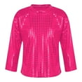 thumbnail image 1 of Tiijoy Big Girls Sequin Glitter T-Shirt Long Sleeve Crew Neck Party Carnival T Shirt, 1 of 5