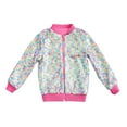 thumbnail image 1 of Tiijoy Big Girls Sequin Jacket Shiny Fashion Zip Up Long Sleeve Bomber Jacket, Sizes 12-14, 1 of 2