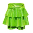 thumbnail image 1 of Tiijoy Big Girls Sparkly Sequin Metallic Skirt Dance Performance Layered Skort, Sizes 7-8, 1 of 2