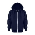 thumbnail image 1 of Tiijoy Big Girls Zip up Hoodie Jacket Solid Unisex Kids Hooded Sweatshirt, Sizes 7-8, 1 of 5
