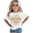 thumbnail image 1 of Tiijoy Birthday Girls T-Shirt Short Sleeve Crew Neck T Shirt Summer Tee Top, Sizes 1-13, 1 of 3