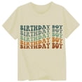 thumbnail image 1 of Tiijoy Birthday T-Shirt for Boys Letter Print Short Sleeve Round Neck Tshirt, Sizes 1-13, 1 of 2
