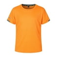 thumbnail image 1 of Tiijoy Boy & Girl Short Sleeve Plain T-Shirt Unisex Sports Casual Tee Shirt, Sizes 5-6, 1 of 2