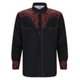 thumbnail image 1 of Tiijoy Boy's Long Sleeve Cowboy Shirt Vintage Western Cowboy Button Down Shirt, Sizes 4-13, 1 of 3