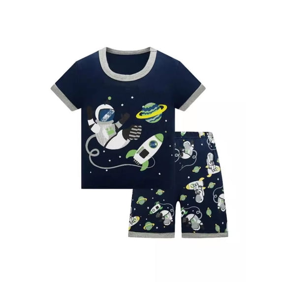 Tiijoy Boy's Outfits Cute Short Sleeve T-Shirt Shorts Kids Summer Casual Clothes Set