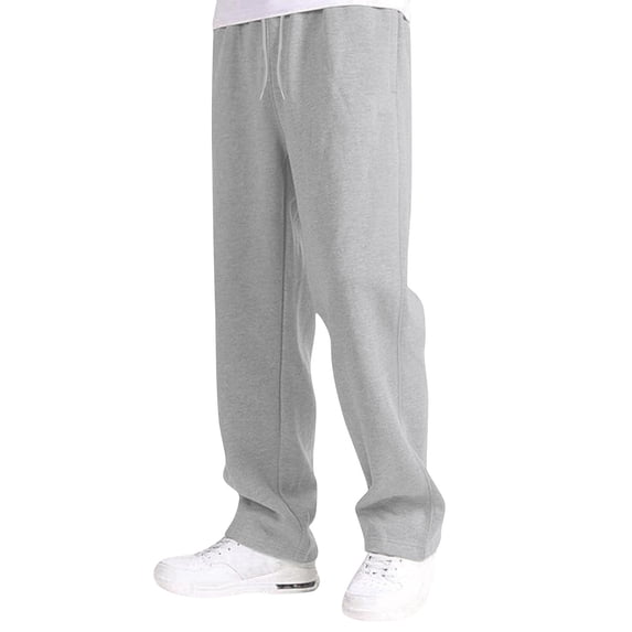 Tiijoy Boy's Straight Leg Sweatpants Relaxed Fit Drawstring Casual Pants, Sizes 15-16