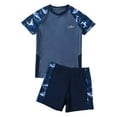thumbnail image 1 of Tiijoy Boys 2 Piece Swimsuit Quick Drying Rash Guard Swim Shorts Bathing Suit, Sizes 8-9, 1 of 6