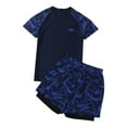 thumbnail image 1 of Tiijoy Boys 2-Piece Swimsuits Quick Dry Rash Guard Swim Trunks Swimming Suit, Sizes 5-6, 1 of 4