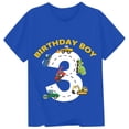 thumbnail image 1 of Tiijoy Boys 3Rd Birthday T-Shirt Letter Graphic Short Sleeved T Shirt, Blue, Sizes 1-13, 1 of 2