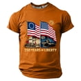 thumbnail image 1 of Tiijoy Boys 4th of July T-Shirt America's 250th Short Sleeve Crewneck T-Shirt, Sizes 1-13, 1 of 3