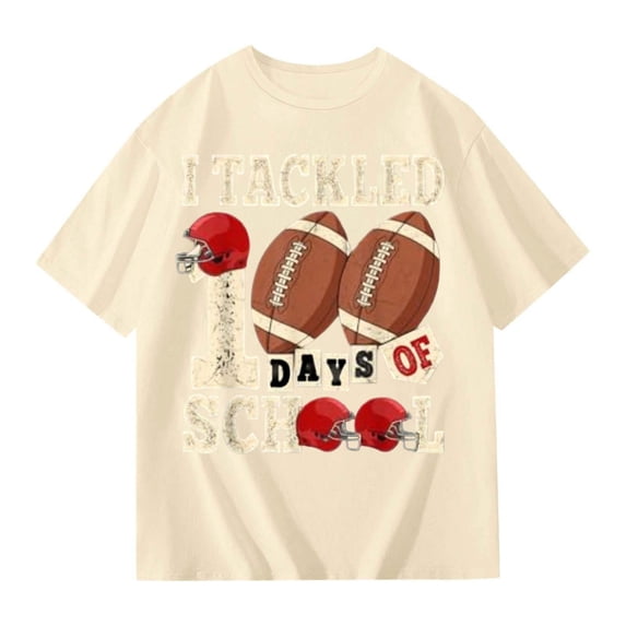 Tiijoy Boys Back To School T Shirt Graphic Tee Short Sleeve Crewneck Tshirt, Sizes 3-14