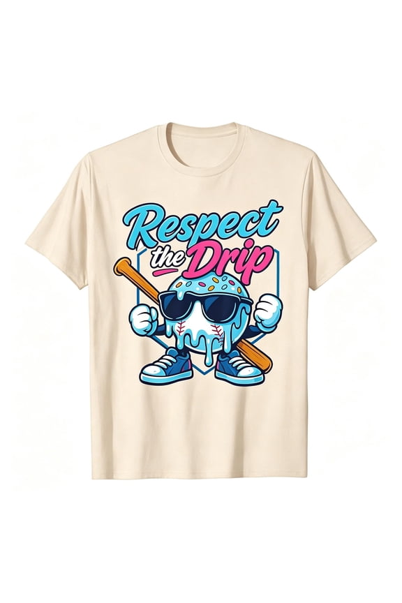 Boys Baseball Graphic Tee Casual Sport Short Sleeve Crew Neck T Shirt, Sizes 2-13