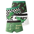 thumbnail image 1 of Tiijoy Boys Cartoon Dinosaur Boxer Briefs Eversoft Cotton Underwear, 4 Pack, Sizes 11-12, 1 of 2