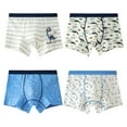 thumbnail image 1 of Tiijoy Boys Comfort Flex Tagless Boxer Briefs Breathable Underwear, 4 Pack, 1 of 2