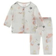 thumbnail image 1 of Tiijoy Boys Cotton Pajamas Cute Cartoon Breathable Long Sleeve Sleepwear Set, Sizes 9-12M, 1 of 2