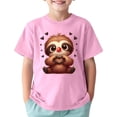 thumbnail image 1 of Tiijoy Boys Cute Animal Print Graphic Tee Short Sleeve Round Neck T-Shirt Top, Sizes 4-12, 1 of 3