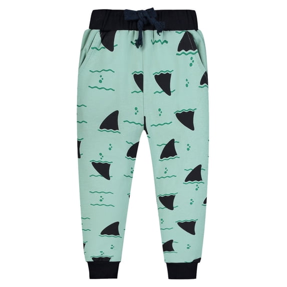 Tiijoy Boys Dinosaur Print Sweatpants Drawstring Pull-On Sport Jogger Pants, Sizes 5-6