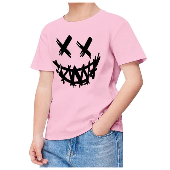 Tiijoy Boys Fashion Graphic Tee Summer Short Sleeve Crew Neck T Shirt for Kids, Sizes 3-13