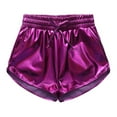 thumbnail image 1 of Tiijoy Boys Girls Leather Dance Shorts Pull On Shorty Stage Performance Shorts, Sizes 110, 1 of 4