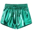 thumbnail image 1 of Tiijoy Boys Girls Leather Dance Shorts Pull On Shorty Stage Performance Shorts, Sizes 140, 1 of 4