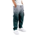 thumbnail image 1 of Tiijoy Boys Gradient Cargo Pants Kids Outdoor Casual Straight Leg Pants, Navy, Size 5-16, 1 of 6