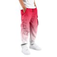 thumbnail image 1 of Tiijoy Boys Gradient Cargo Pants Kids Outdoor Casual Straight Leg Pants, Size 5-16, 1 of 6