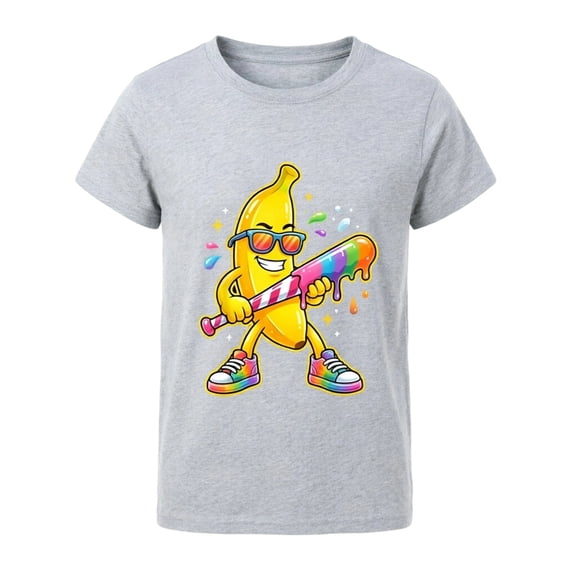 Tiijoy Boys Graphic Tees Funny Short Sleeve T-Shirt Summer Crew Neck Tshirt, Sizes 2-13