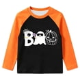 thumbnail image 1 of Tiijoy Boys Halloween Graphic Tees Crew Neck Long Sleeve T Shirt Tops, Orange, Sizes 2-14, 1 of 3