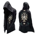 thumbnail image 1 of Tiijoy Boys Halloween Open Front Cape Coat Hooded Cardigan Long Jacket, Black, Sizes 13-14, 1 of 3