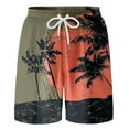 thumbnail image 1 of Tiijoy Boys Hawaii Beach Swim Trunks Compression Liner Board Shorts Swimwear, Sizes 6-7, 1 of 6