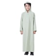 thumbnail image 1 of Tiijoy Boys Hooded Long Sleeve Thobe Casual Solid Loose Robe with Pockets, Sizes 4-14, 1 of 8