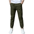 thumbnail image 1 of Tiijoy Boys Lightweight Jogger Pants Casual Active Relaxed Fit Pants, Size 4-12, 1 of 6