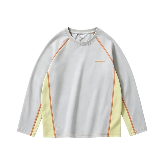 Tiijoy Boys Lightweight UPF50+ Sun Shirt Long Sleeve Athletic T-Shirt, Yellow, Sizes 10-11