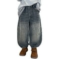 thumbnail image 1 of Tiijoy Boys Loose Fit Pull On Jeans Casual Straight Leg Denim Pants for Kids, Sizes 9-10, 1 of 8
