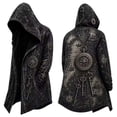 thumbnail image 1 of Tiijoy Boys Cardigan Cape Coat Graphic Halloween Long Jacket, Black, Sizes 13-14, 1 of 3