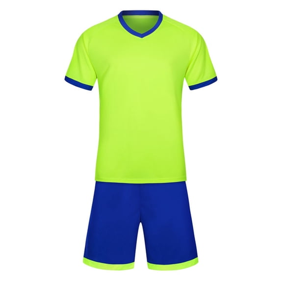 Tiijoy Boys Outfit Sets Sports Tracksuit Solid Short Sleeve T Shirt and Mesh Shorts Soccer Football Clothes Set Fashion Baby Clothing Outfits, Sizes 9-10