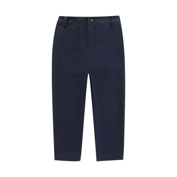 Tiijoy Boys School Uniform Pants Straight Fit Stretch Trousers Formal Pants, Sizes 17-18