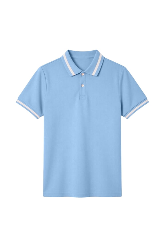 Boys Short Sleeve Polo Shirt School Uniform Shirt Summer Casual Tshirt, Sizes 3-14