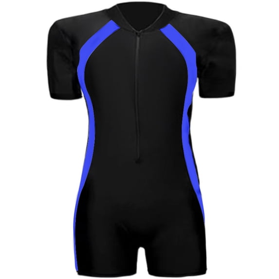Tiijoy Boys Short Sleeve Rash Guard Surfing Suit Athletic One-Piece Swimsuit Bathing Suit