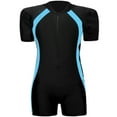 thumbnail image 1 of Tiijoy Boys Short Sleeve Rash Guard Surfing Suit Athletic One-Piece Swimsuit Bathing Suit, 1 of 3