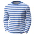 thumbnail image 1 of Tiijoy Boys Striped Long Sleeve T-Shirt Unisex Casual Crewneck T Shirt Kids Top, 1 of 2